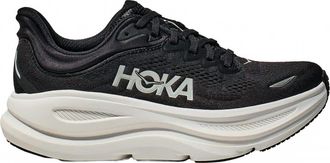 Hoka One One Mens Bondi 9 Wide Shoe In Black/white