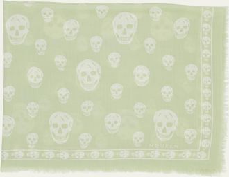 Alexander McQueen Classic Skull Wool Scarf