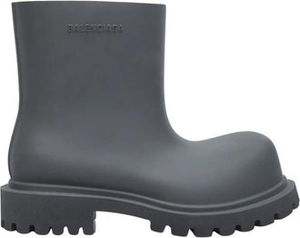 Balenciaga Gestempeld Logo Lug Zool Laarzen - Dames - Regenlaarzen - Zwart - 40 EU - Schoenen