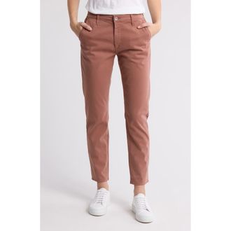 AG - Adriano Goldschmied Caden Crop Twill Trousers in Dusty Blush at Nordstrom Rack, Size 23