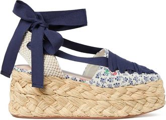 Loeffler Randall Womens Mason Platform Espadrille In Blue