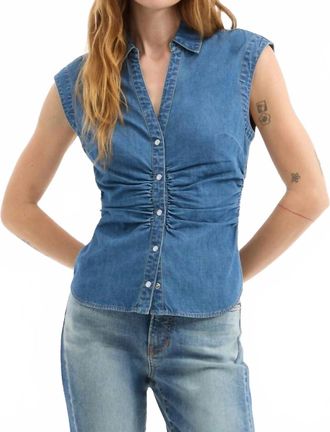 Veronica Beard Sera Top In Serendipity