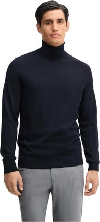 Strellson Trui met omslagkraag - Heren - Coltruien - Blauw - XL - Wol - Truien & Vesten
