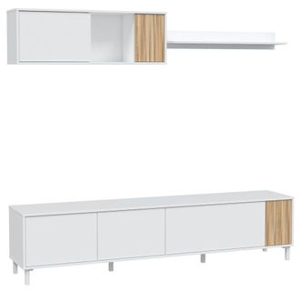 For&eacute;s Fores - Mueble Salon Tv Tempus Natural Y Blanco