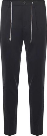 Eleventy Joggingbroek - Heren - Slim Fit Broeken - Zwart - W38 - Wol - Broeken