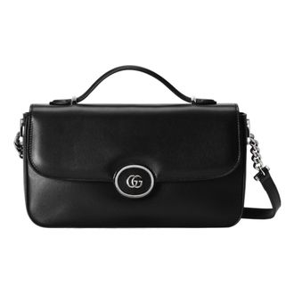 Gucci (WMNS) Gucci Petite GG Small Shoulder Bag Black 739721-AABSG-1000