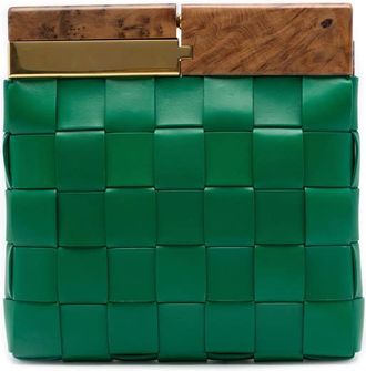 Bottega Veneta Pre-owned Bottega Veneta Lambskin Maxi Intrecciato The Snap Clutch Ladies NRL45K3LELPA0DBX