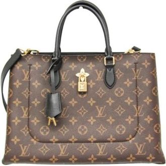Louis Vuitton Pre-owned Flower Tote M43550 - Dames - Vintage Handtas - Bruin - ONE Size - Leer - Vintage