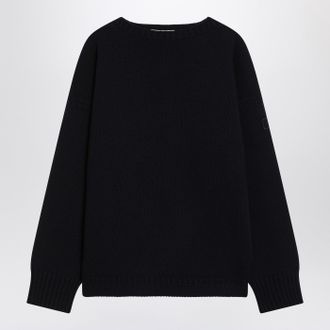 Chloé Chloé Navy Blue Sweater In Wool And Cashmere
