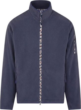 Aquascutum Full Zip Polar Fleece - Heren - Sport - Blauw - Maat: 2XL Fleece