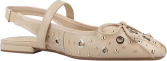 Lodi Ballerinas met Strik Detail - Dames - Ballerinas - Beige - 37 EU - Schoenen