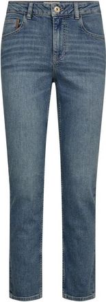 Mos Mosh Cropped Jeans - Dames - Cropped Jeans - Blauw - W31 - Denim - Jeans