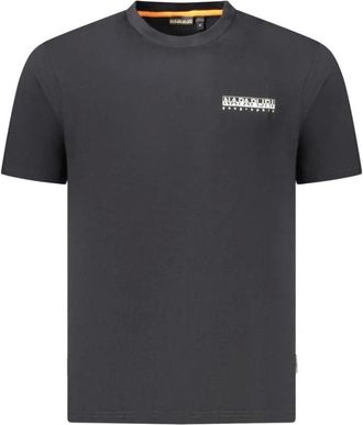 Napapijri Hombre, Camisetas, Negro, Talla: L