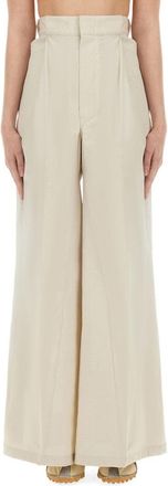 Maison Margiela High-Waisted Wide-Fit Pants With Pleated Detailing