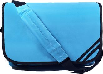 Generic Mens Unisex Messenger Laptop Notebook Ipad Bag Satchel School Work College 9 Colours (Light Blue)