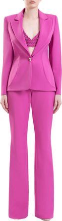 Saiid Kobeisy Tailored Set With Crochet Top