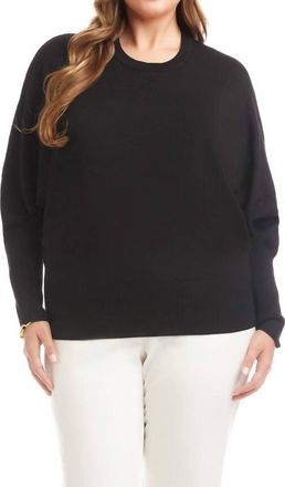 Karen Kane Dolman Sleeve Sweater - Plus In Black