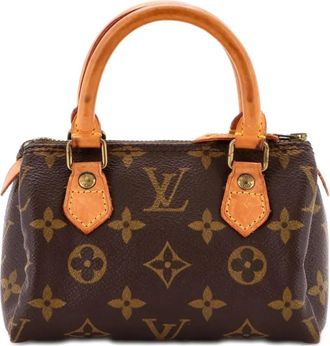Louis Vuitton Speedy Mini HL Handbag Monogram Canvas satchel - Bruin