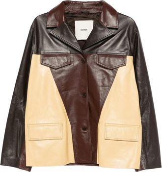 Siedres Asean Patch Pocket Leather Jacket