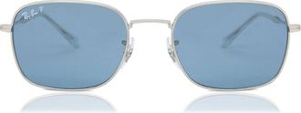 Ray-Ban RB3706 Asian Fit Polarized 003/S2 Mens Sunglasses Silver Size 54