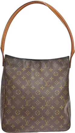 Louis Vuitton Looping Monogram Canvas Brown Canvas Handbag (Pre-Owned)