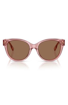 Tory Burch 54mm Phantos Sunglasses in Transparent Light Pink at Nordstrom