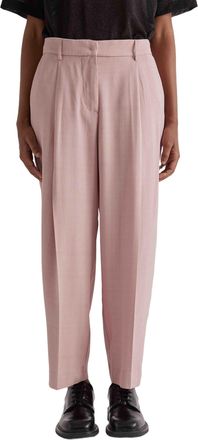 Meimeij Pink Pantalone High-Waisted Viscose Trousers