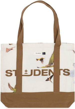 Students Bird Studies Tote Bag in White at Nordstrom