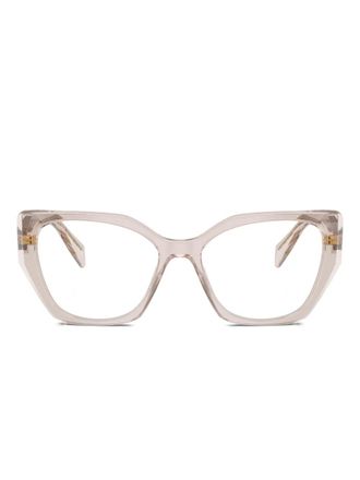 Prada geometric glasses - Neutrals