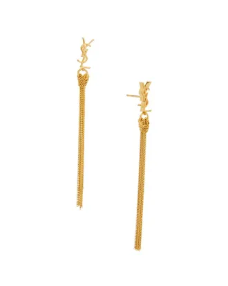Saint Laurent Cassandre Tassel Earrings
