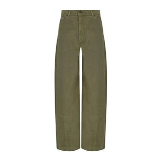 Max Mara Dames, Jeans, Groen, Maat: 4XS Katoen