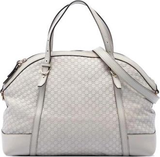 Gucci Pre-owned Satchel - Dames - Vintage Handtas - Wit - ONE Size - Leer - Vintage