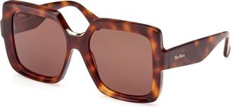 Max Mara Ernest Zonnebril - Dames - Zonnebrillen - Bruin - 56 MM - Accessoires