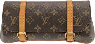 Louis Vuitton Monogram Marron Coated Canvas Fanny Pack Pochette (Pre-Owned)