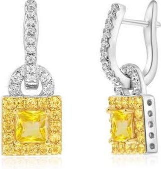 Suzy Levian Gala Firework Drop Earrings in Yellow at Nordstrom Rack