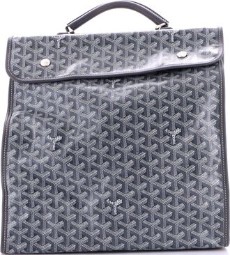 Goyard Saint Leger Briefcase Backpack Coated Canvas