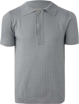 MISCI Polo in maglia a coste - Blu