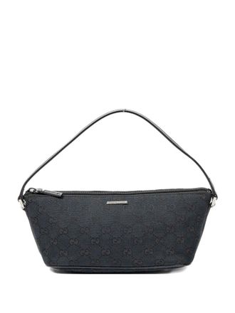 Gucci GG-pattern shoulder bag - Black