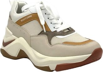Renato Garini Womens Chunky Fashion Sneaker In Beige