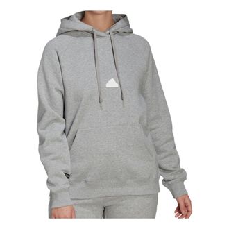 adidas (WMNS) adidas Oversized Hooded Sweatshirt Grey HG4358