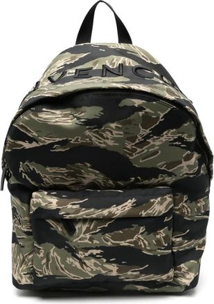 Givenchy Essenti&euml;le rugzak met logo en camouflageprint