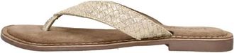 Lazamani Teenslippers - Dames - Slippers - Beige - 41 EU - Leer - Schoenen