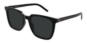 Saint Laurent SL M146/K Asian Fit 001 Womens Sunglasses Black Size 56 - Free RX Lenses - Free RX Lenses
