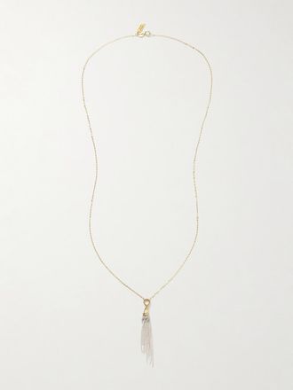 Loren Stewart Collana In Argento Sterling E Oro Con Frange Tassel