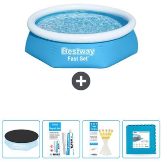 Bestway Piscina Bestway Fast Set Redonda - 244x61 Cm - 7-piezas S22620