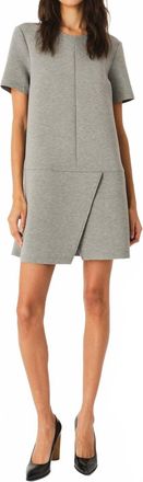 The Garment Nice Short-Sleeve Mini Dress In Grey Melange