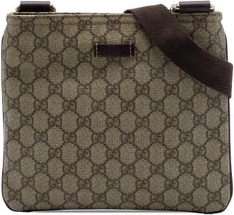 Gucci Pre-owned Crossbody Bag - unisex - Vintage Schoudertas - Bruin - ONE Size - Vintage