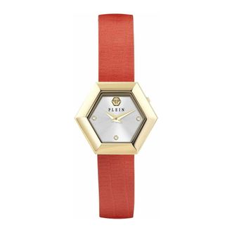 Philipp Plein Accessoires, Dames, Oranje, ONE Size, Leer, Pw 6Fa 0325 Quartz Watch