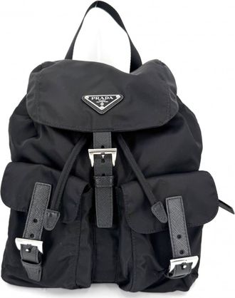 Prada Black Nylon Backpack (Pre-Owned)
