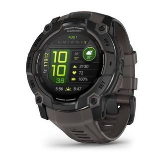 Garmin Instinct 3, 50mm AMOLED Rugged Outdoor GPS Smartwatch, Black/Charcoal at Nordstrom